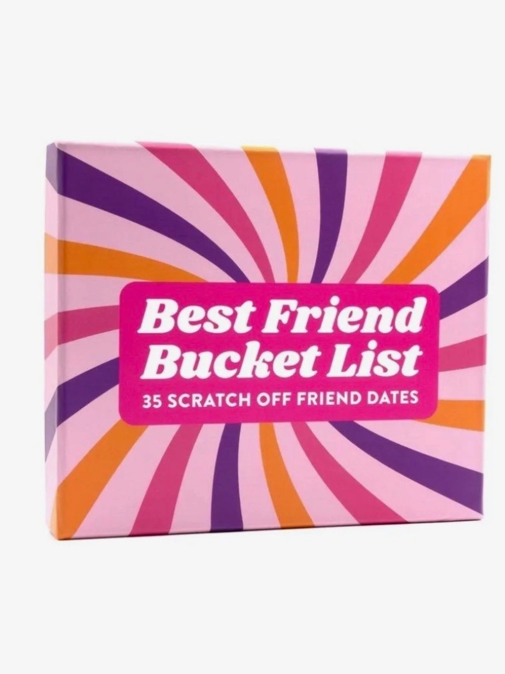 Best Friend Bucket List Scratch-Off Cards — Pink, Purple, Orange